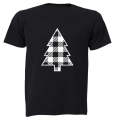 Plaid Christmas Tree - Kids T-Shirt