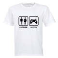 Problem Solved - Gamers! - Adults - T-Shirt