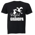 Promoted to Grandpa - Stork - Adults - T-Shirt