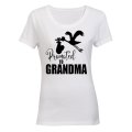 Promoted to Grandma - Stork - Ladies - T-Shirt