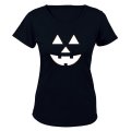 Pumpkin Face - Halloween - Ladies - T-Shirt