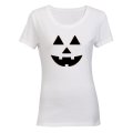 Pumpkin Face - Halloween - Ladies - T-Shirt