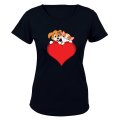 Puppy & Kitten Valentine - Ladies - T-Shirt