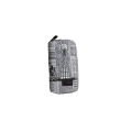 Grey Large Purse with Newspaper Design & Windmill Detail (200mm x 100mm)