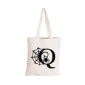 Q - Halloween Spiderweb - Eco-Cotton Trick or Treat Bag