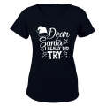 Really Did Try - Christmas - Ladies - T-Shirt
