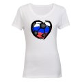 Russia - Soccer Inspired - Ladies - T-Shirt