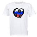Russia - Soccer Inspired - Adults - T-Shirt