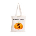 S - Halloween Pumpkin - Eco-Cotton Trick or Treat Bag