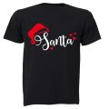 Santa Hearts - Christmas - Adults - T-Shirt