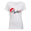 Santa Hearts - Christmas - Ladies - T-Shirt
