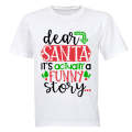Santa, Funny Story - Christmas - Kids T-Shirt