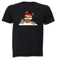 Santa Got Stuck - Christmas - Kids T-Shirt