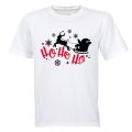 Santa, Ho Ho Ho - Christmas - Adults - T-Shirt