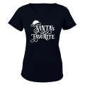 Santa's Favorite - Christmas Hat - Ladies - T-Shirt