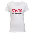 Santa, Stop Judging Me - Christmas - Ladies - T-Shirt