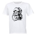 Santa Sketch - Christmas - Adults - T-Shirt