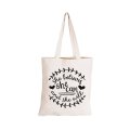 She Believes She Can - Eco-Cotton Natural Fibre Bag