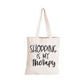 Shopping Is My Therapy - Eco-Cotton Natural Fibre Bag
