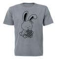 Sitting Easter Bunny - Kids T-Shirt