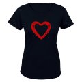 Sketch Heart - Valentine Inspired - Ladies - T-Shirt