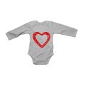 Sketch Heart - Valentine - Baby Grow