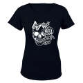 Skull Flowers - Ladies - T-Shirt
