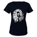 Skull Lady - Halloween Inspired - Ladies - T-Shirt