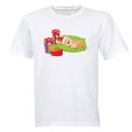 Sleeping Christmas Puppy - Kids T-Shirt