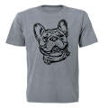 Smiling French Bulldog - Adults - T-Shirt