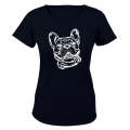Smiling French Bulldog - Ladies - T-Shirt