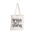 Sparkle Like a Vampire - Eco-Cotton Natural Fibre Bag