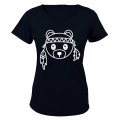 Teddy Bear Stencil - Ladies - T-Shirt