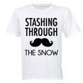 Stashing Through the Snow - Christmas - Adults - T-Shirt