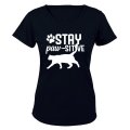 Stay Paw-sitive - Ladies - T-Shirt