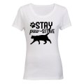 Stay Paw-sitive - Ladies - T-Shirt