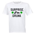 Surprise I'm Drunk - St. Patricks Day - Adults - T-Shirt