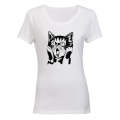 Surprised Cat - Ladies - T-Shirt