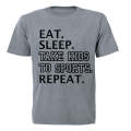 Eat - Sleep - Take Kids to Sports - Adults - T-Shirt
