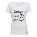 Teachers Make a Difference - Inspired by Teachers! - Ladies - T-Shirt