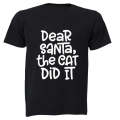 The Cat Did It - Christmas - Kids T-Shirt