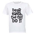 The Cat Did It - Christmas - Adults - T-Shirt