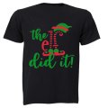 The ELF Did It - Christmas - Kids T-Shirt