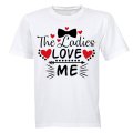 The Ladies Love Me, Bowtie- Valentine Inspired - Kids T-Shirt
