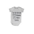 The Reason Momma Needs Coffee - Baby Grow