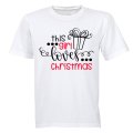 This Girl Loves Christmas - Kids T-Shirt