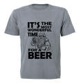 Time for a Beer - Christmas - Adults - T-Shirt