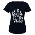 To Teach is to Love - Hearts - Ladies - T-Shirt