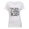Trade Candy for Wine - Halloween - Ladies - T-Shirt