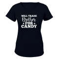 Trade Brother for Candy - Halloween - Ladies - T-Shirt